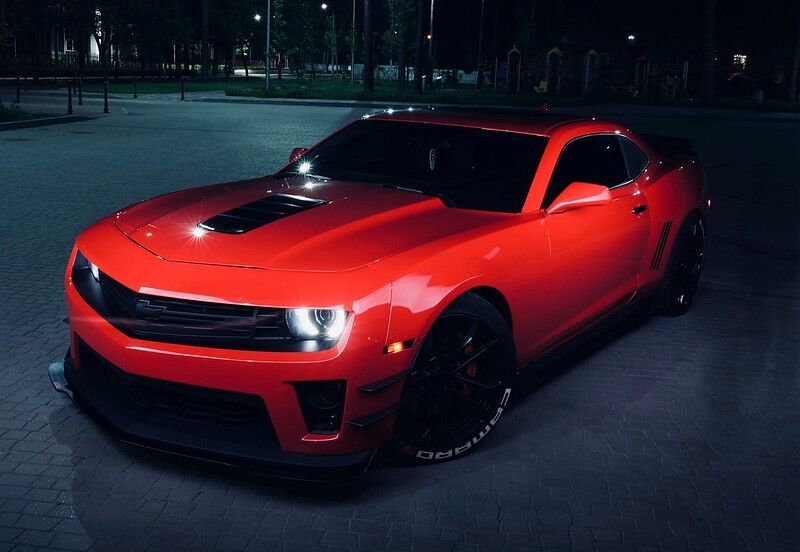 Red Chev Camaro GM Certified red chevy camaro gm certified collision repair